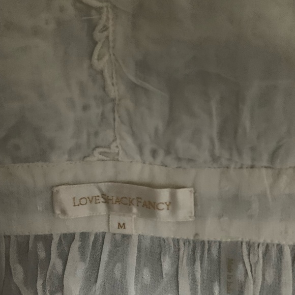 LoveShackFancy Devon Blouse in Size M - Picture 5 of 5